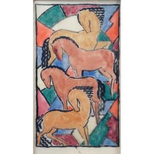 GOMIDES Antonio Gonçalves 1895-1967,Sketch For Window,Kodner Galleries US 2017-09-27