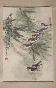 GONG SHOU HU 1823-1886,The first depicting swallows,1980,Freeman US 2013-02-13