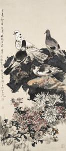 GONGLI Zhou 1903-1990,Flowers and Birds,Bonhams GB 2016-12-20