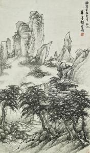 GONGSHOU HU 1823-1886,Landscape Hanging scroll,Christie's GB 2018-05-21