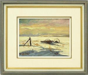 GONSALVES Mannie 1926-2012,Night Sky, Chestermere,Lando Art Auction CA 2019-05-05