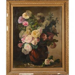 GONTIER Clement 1876-1918,Vase de fleurs,Herbette FR 2024-02-04