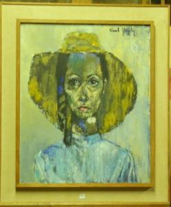 GONZALES Daniel 1900-1900,Femme au chapeau jaune,Millon & Associés FR 2012-01-27