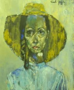 GONZALES Daniel 1900-1900,Femme au chapeau jaune,Millon & Associés FR 2013-02-18