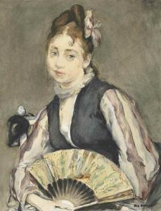 GONZALES Eva 1849-1883,Portrait de Jeanne Gonzalès,Christie's GB 2017-02-28