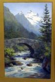 GOODALL A.M,Bridge over an Alpine Stream,Simon Chorley Art & Antiques GB 2015-03-25