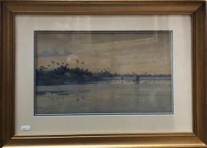 GOODALL Agnes,Dawn at Dar es Salaam East Africa,1905,Andrew Smith and Son GB 2021-04-15