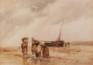 GOODALL George 1800-1900,Unloading the catch,Capes Dunn GB 2020-01-14