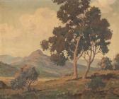 GOODAN Tillman Parker,Euclayptus in a rolling hills lanscape,John Moran Auctioneers 2016-07-30