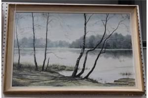GOODE Mervyn 1948,Early Morning Mist on the Pond,1970,Tooveys Auction GB 2015-05-20