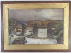 GOODFELLOW Alfred 1800-1900,Bridge at Pont Y Pant, Dolwyddelan,Halls GB 2016-08-31