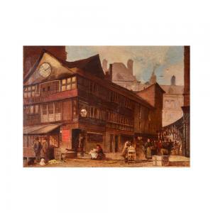 GOODFELLOW Alfred 1800-1900,The Wellington Inn Market Place. Manchester,1888,Lamas Bolaño 2019-05-15