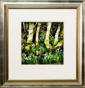 GOODHEIR GILLIAN 1949-2022,SNOWDROPS AT THE EDGE OF THE WOOD,2001,McTear's GB 2024-03-28