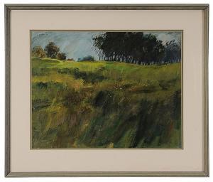 GOODMAN Dorothy 1926-2001,Field with Trees,1975,Brunk Auctions US 2014-05-17