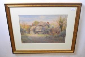 GOODMAN John Reginald 1870-1962,The Old Barn,Keys GB 2023-03-24