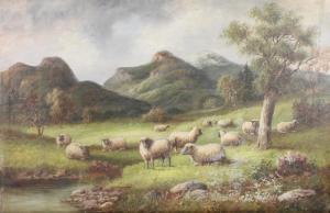 GOODMAN M,study of sheep in a mountainous landscape,Denhams GB 2017-02-22