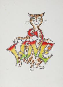 GOODMAN Marshall 1916-2003,Love (Tabby Cat),1975,Ro Gallery US 2024-02-07