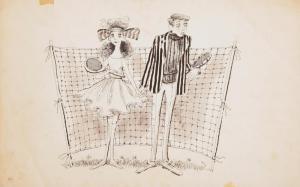 GOODMAN Marshall 1916-2003,Tennis Couple / Peter Painter,Ro Gallery US 2024-02-07