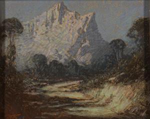 GOODMAN Robert Gwelo 1871-1939,View of Table Mountain,Strauss Co. ZA 2024-02-12