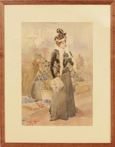 GOODMANN Arthur Jule 1870-1926,Woman with a Mink Stole,Stair Galleries US 2013-06-01