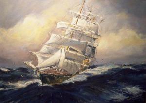 GOODRIDGE M R E,Clipper Ship in Stormy Sea,Simon Chorley Art & Antiques GB 2011-07-28