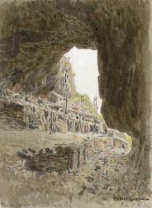 GOODWIN Albert 1845-1932,Peak Cavern, Castleton, Derbyshire,1871,Christie's GB 2007-01-24