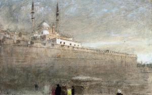GOODWIN Albert 1845-1932,The Citadel, Cairo,1909,Christie's GB 2010-07-15
