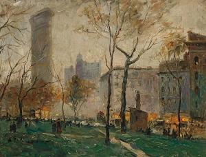GOODWIN Arthur Clifton 1866-1929,Southwesterly View from Madison Square Park,Shannon's US 2014-10-23
