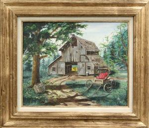 GOODWIN C 1900-1900,Barn Scene,Clars Auction Gallery US 2009-10-10