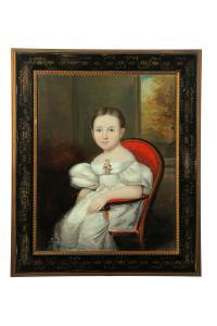 GOODWIN Edwin Weyburn 1800-1845,Portrait of a young girl,Garth's US 2013-11-29