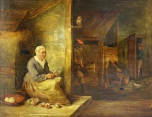 GOODWIN F.W,An elderly woman peeling apples,1845,Duke & Son GB 2017-09-14