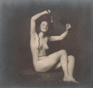 GOODWIN Henry Buergel 1878-1931,Female nude combing her hair,1920,Galerie Bassenge DE 2018-12-05
