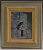 GOODWIN Leslie 1929,West Door, Rouen Cathedral,Bamfords Auctioneers and Valuers GB 2020-01-28