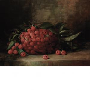 GOODWIN Richard LaBarre 1840-1910,Still Life with Raspberries,William Doyle US 2014-10-01