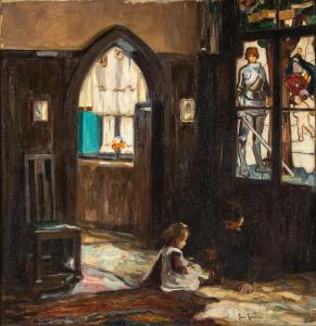 GOOSSENS Josse 1876-1929,Playing children in an interior,1906,Nagel DE 2021-12-15