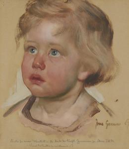 GOOSSENS Josse 1876-1929,Portrait of a Child (Study for the Fresco "Let the,Lempertz DE 2022-11-19