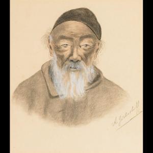 GORBASHOV A 1905,MONGOLIAN PORTRAITS OF COUNTRYMEN,Waddington's CA 2009-05-04