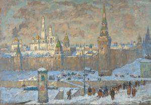 GORBATOV Konstantin Ivanovich 1876-1945,View of the Kremlin in Winter,MacDougall's GB 2023-12-05