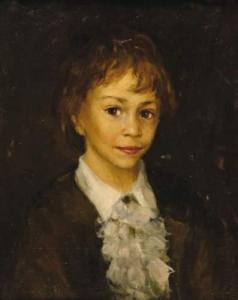 gordeeva 1900-1900,Portrait de jeune fille,Aguttes FR 2010-02-17