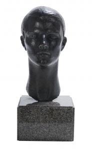 GORDINE Dora 1906-1991,Head of a Youth,1940,New Orleans Auction US 2020-07-19