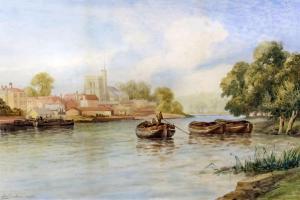 GORDON Arthur 1868,The River at Twickenham,1895,Canterbury Auction GB 2015-12-08