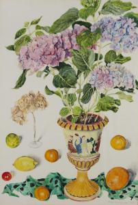 GORDON harry More 1928-2015,Hydrangea with Oranges and Lemons,1993,Rosebery's GB 2023-03-14