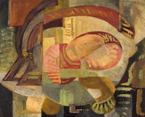 GORDON Hortense Crompton  Mattice 1889-1961,Abstract,1947-1955,Heffel CA 2023-08-31