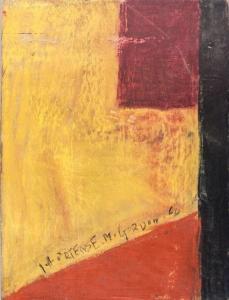 GORDON Hortense Crompton  Mattice 1889-1961,abstract composition,888auctions CA 2022-11-03