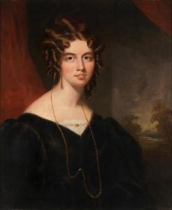 GORDON John Watson 1788-1864,Portrait of Amelia Frances Pellat in a black dress,Bonhams 2022-09-07