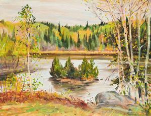 Gordon Kenneth 1929-1998,Moth Lake in Autumn,1978,Levis CA 2024-03-09