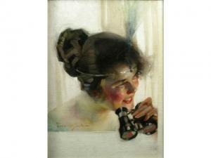 GORDON Leon 1889-1943,Flapper girl with binoculars,Wickliff & Associates US 2008-04-19