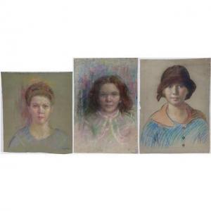 gordon moyer Stanley 1887-1968,PORTRAIT STUDIES (YOUNG WOMEN),Waddington's CA 2019-04-13