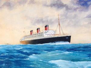 GORDON SMITH B,Ocean liner Queen Mary in calm seas,Lacy Scott & Knight GB 2010-06-12