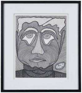 GORDON Ted 1934,Portrait,Brunk Auctions US 2021-07-09